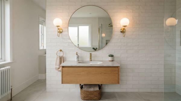 Eficiencia y estilo: apliques espejo para baño modernos