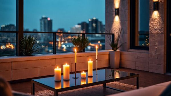 Ideas creativas para usar velas sin mástil en tu terraza