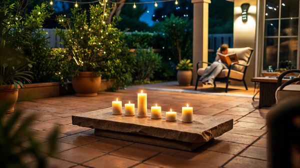 Ideas creativas para usar velas sin mástil en tu terraza